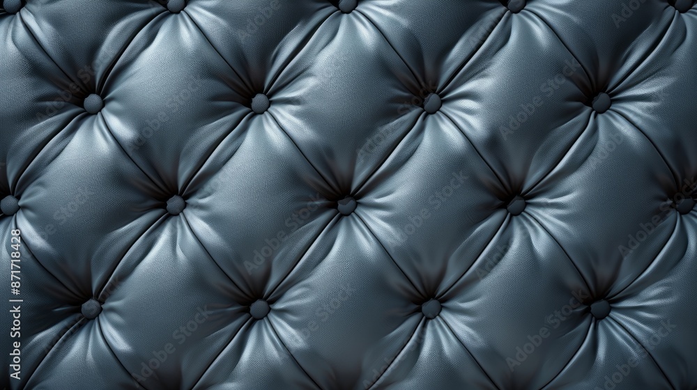 Textured grey leather headboard Textured grey leather headboard