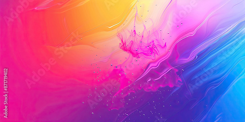 Color wave pattern background, wavy lines swirls colorful backdrop wallpaper, gradient, graphic resource, generated ai