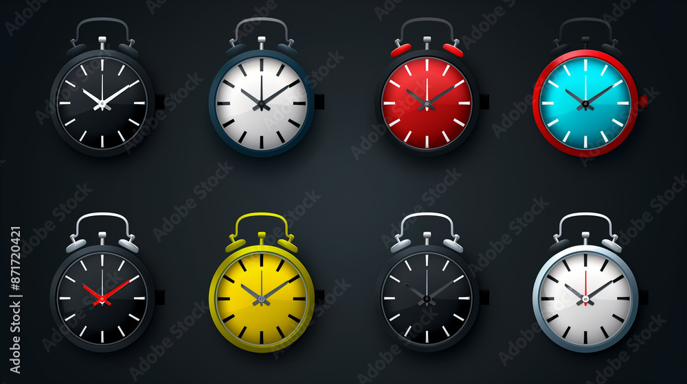 Set of timer. Stopwatch icons. Countdown 10.20,30,40,50,60 minutes. Set of timer. Stopwatch icons. Countdown 10.20,30,40,50,60 minutes.