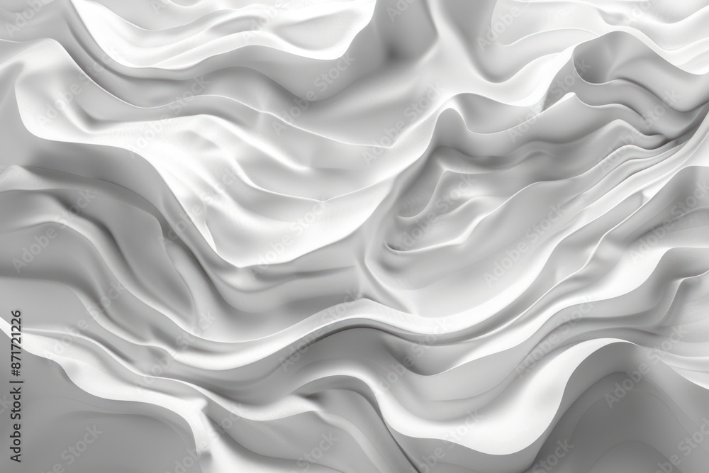 Fototapeta premium A white background with a wave pattern