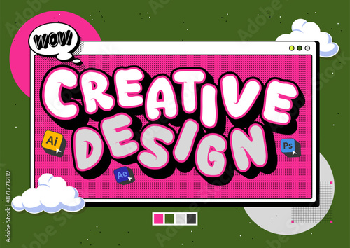 Graphic Designer Marketing Poster with full colour