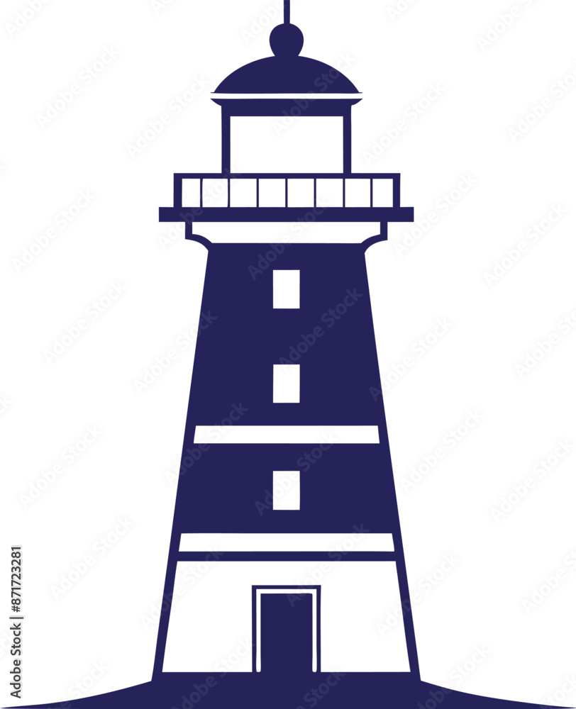 Lighthouse silhouette Vector Illustration design Lighthouse silhouette Vector Illustration design