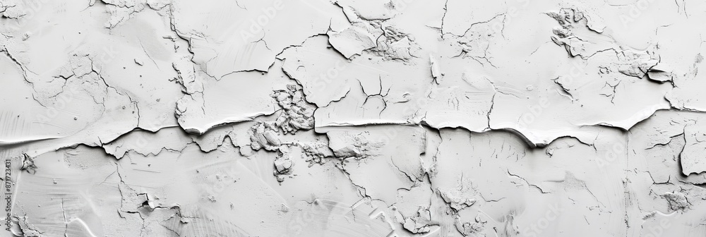 Fototapeta premium Full frame white and gray abstract texture background with cement wall floor.