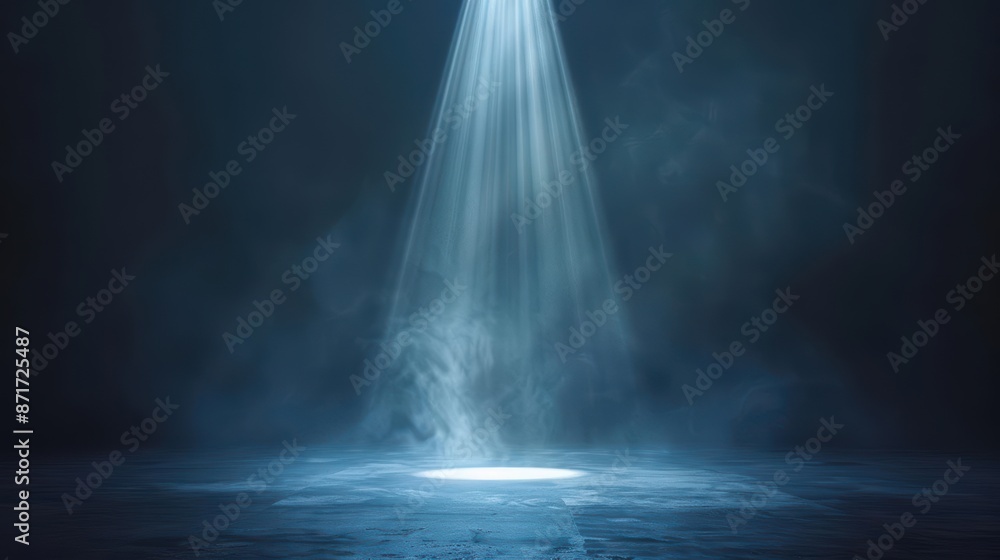 Mystical Spotlight in the Dark: A Serene, Ethereal Glow Mystical Spotlight in the Dark: A Serene, Ethereal Glow