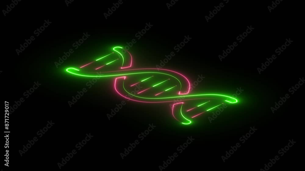 Digital Neon DNA in trendy stylish colors. Human genetic code. Concept of genetics, science and medicine. Digital Neon DNA in trendy stylish colors. Human genetic code. Concept of genetics, science and medicine.