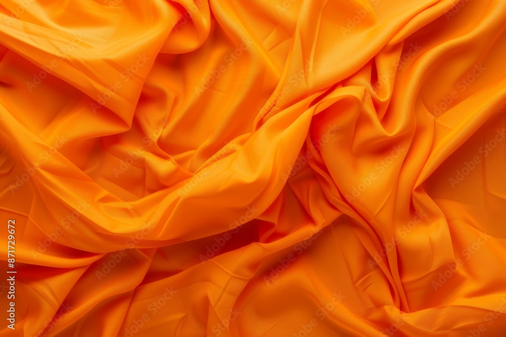 Fototapeta premium This is the texture of the Fabric spunbond. It is orange in color.