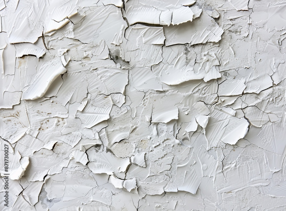Obraz premium The polished surface of a stone floor is white, with a rough surface finishing texture.