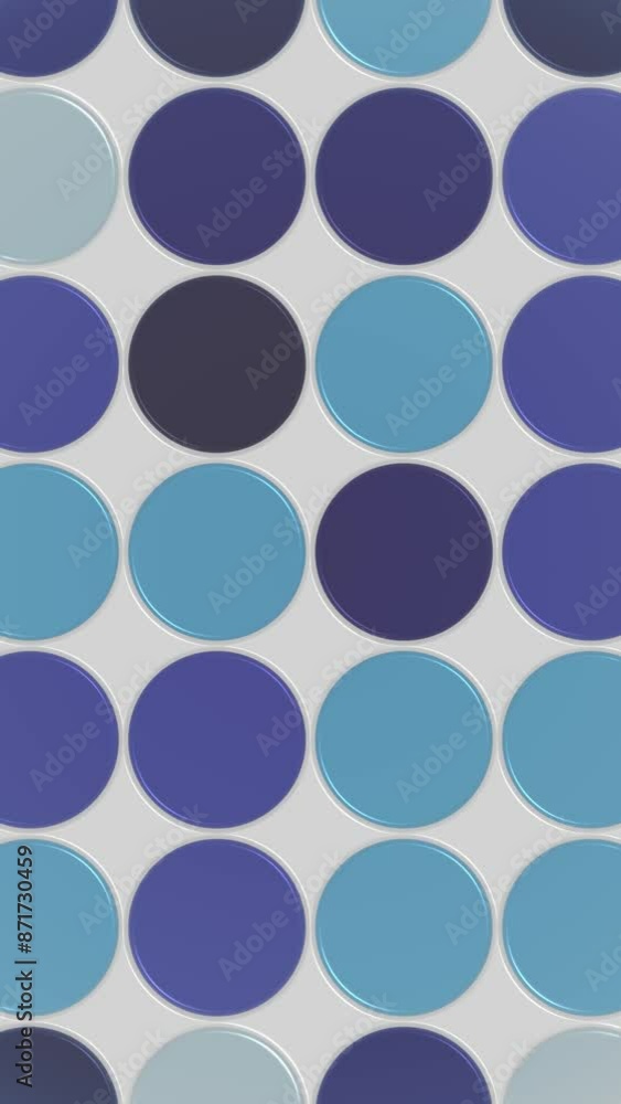 Vertical video - abstract geometric pattern background with blinking shiny circles in shades of blue. Full HD and looping motion background animation.
Vertical video - abstract geometric pattern background with blinking shiny circles in shades of blue. Full HD and looping motion background animation.