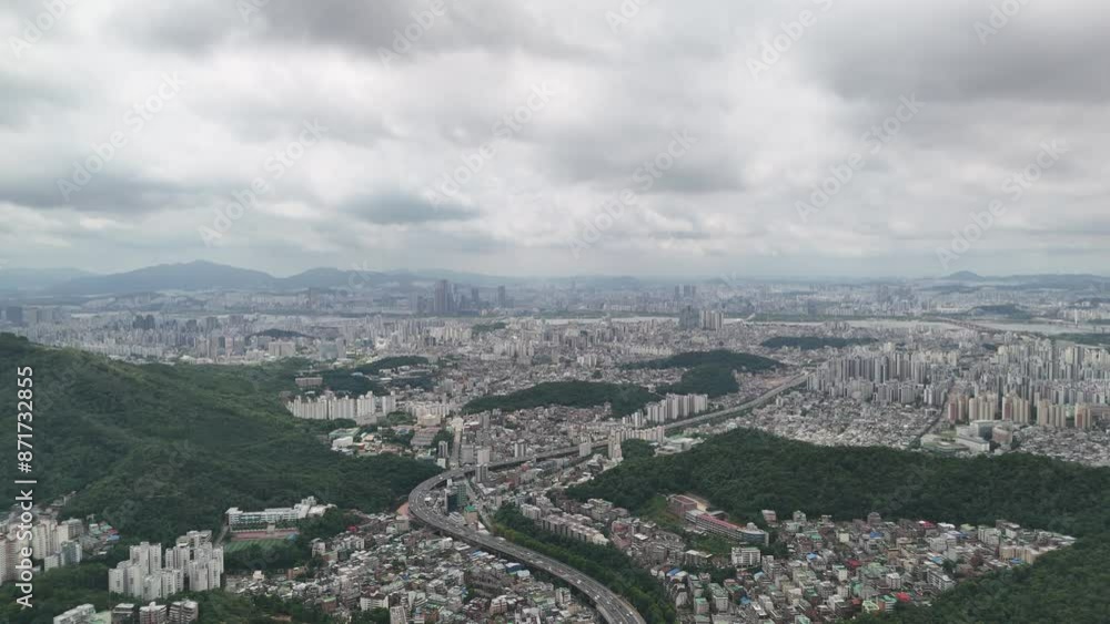 urban landscape with mountains and rivers urban landscape with mountains and rivers