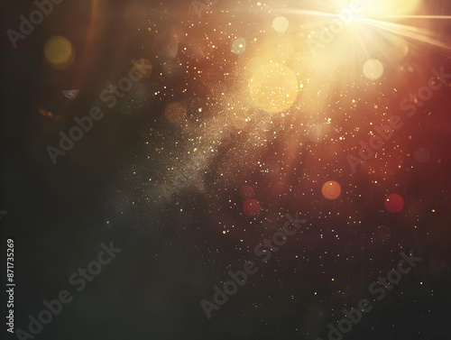 Fim Texture background, vintage and retro background, Dusty scratched textured background, Lens Flare Film Dust Overlay Effect, Vintage Abstract Bokeh, defocused Blur Reflection Bright Sunlights