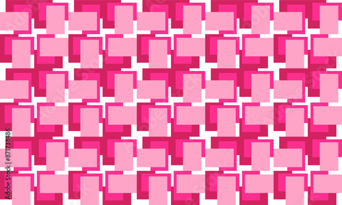 pink overlap square block patter repeat seamless pattern design for fabric printing or t-shirt screening paint, checkerboard chess