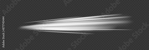 White shiny sparks of spiral wave. Curved bright speed line. Shiny wavy path.
