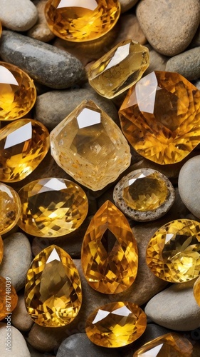 Feng Shui Items Citrine Crystals for Luck and Health. Balance the Flow of Energy