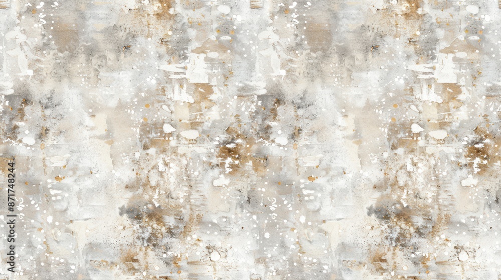 Fototapeta premium Light-colored, textured surface with subtle cracks and speckles, creating an organic, rustic pattern. Ideal for backgrounds and design elements.