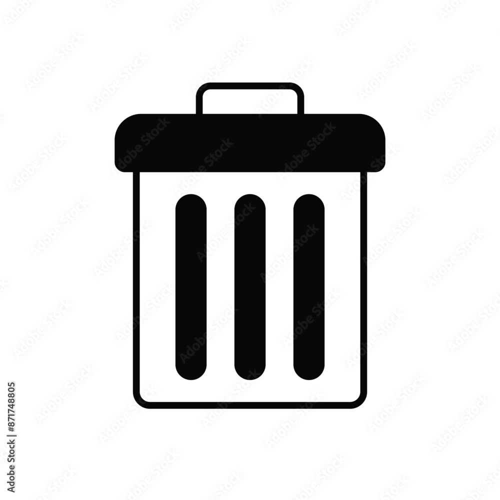 Trash Can vector icon Trash Can vector icon