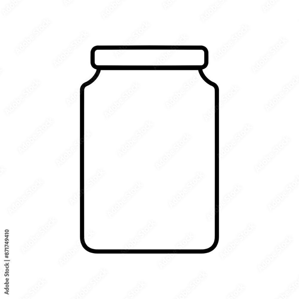 jar vector icon isolated illustration on white background jar vector icon isolated illustration on white background