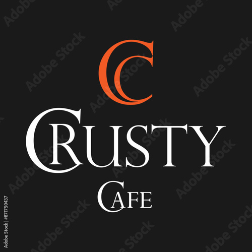 Modern Cafe logo design template