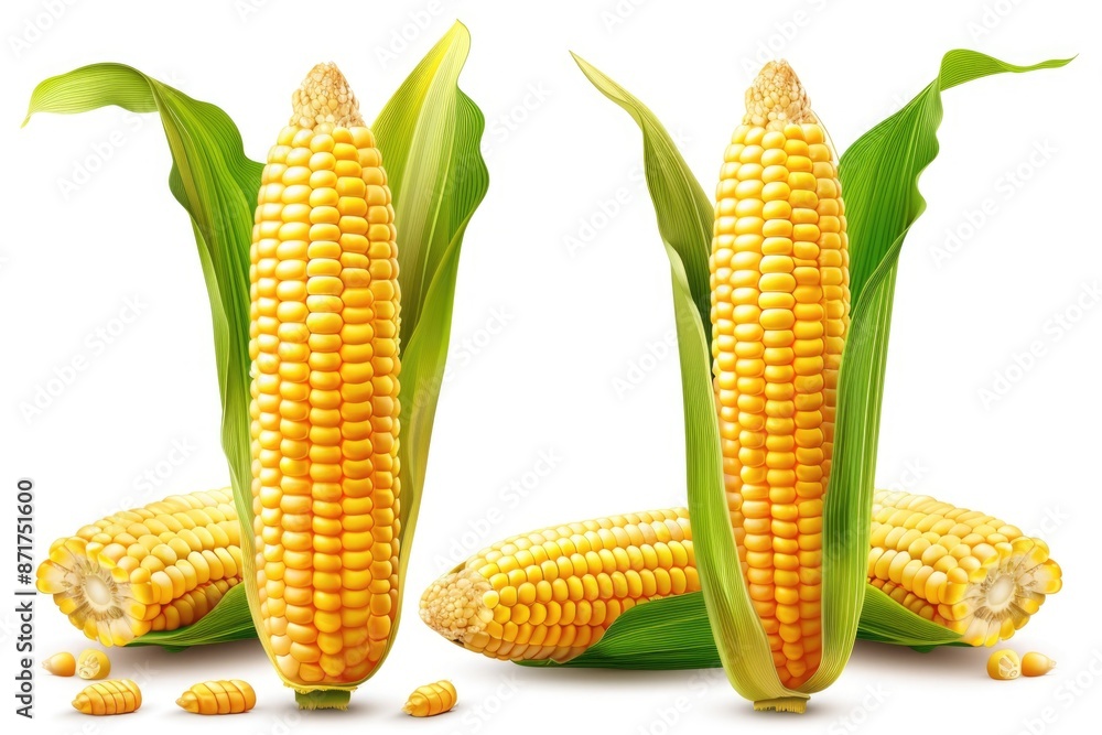 Obraz premium Three ears of corn