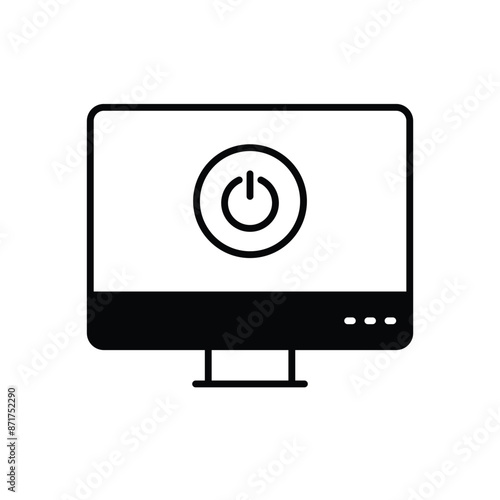 Shutdown vector icon