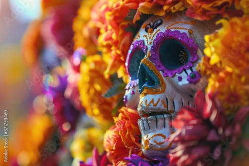 Skull with Flowers