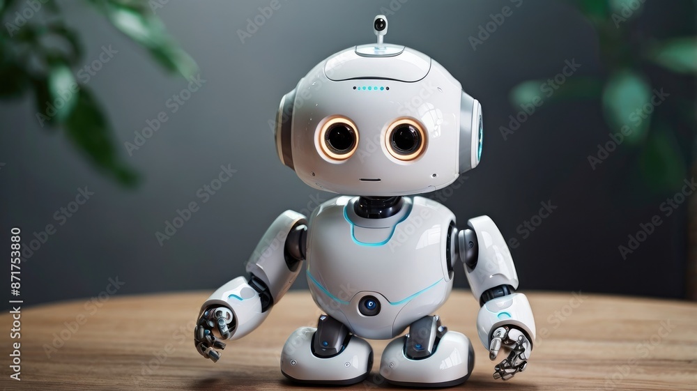 Cute Robot, Personal Assistant, Modern Technology Cute Robot, Personal Assistant, Modern Technology