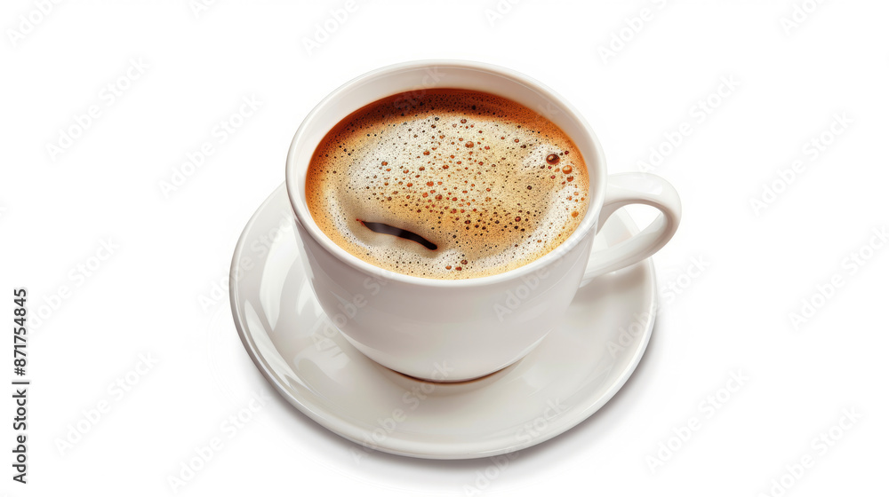 hot cup of coffee icon on white background hot cup of coffee icon on white background