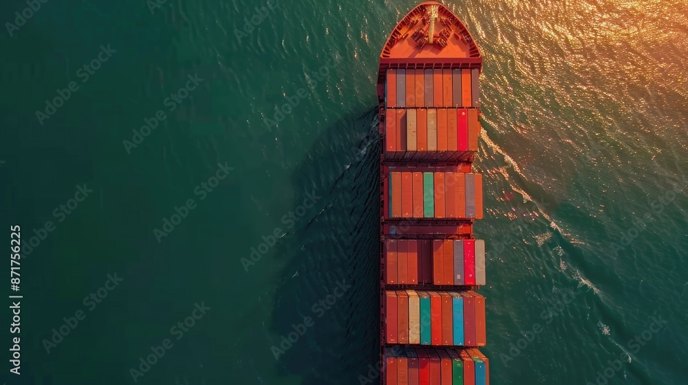 Container Ship at Sea Container Ship at Sea