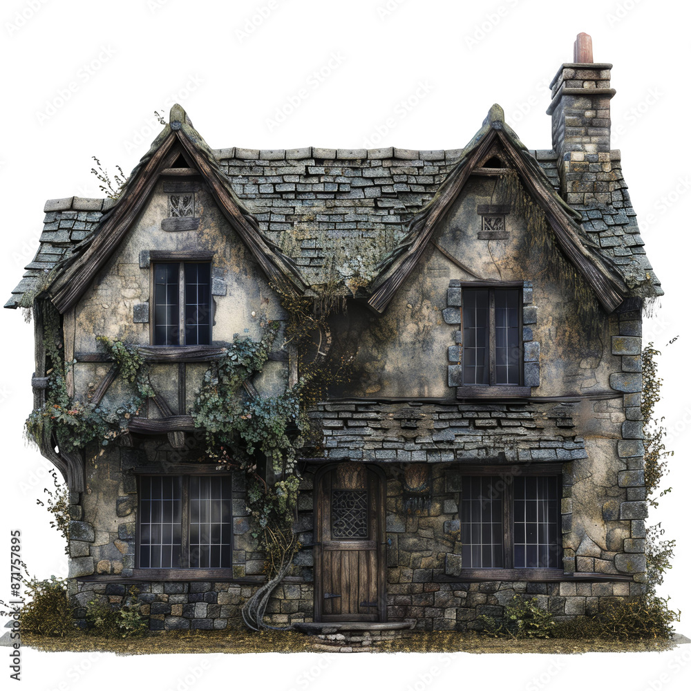 Ancient House Isolated on Transparent or White Background, PNG Ancient House Isolated on Transparent or White Background, PNG