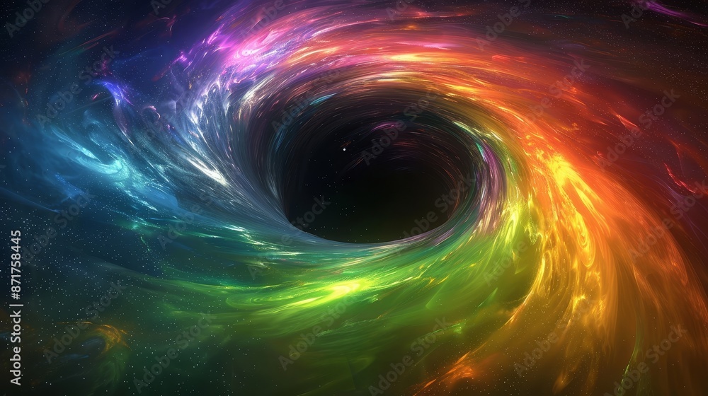 Black Hole in Space - A black hole in space surrounded by colorful nebulae and stars. - A black hole in space surrounded by colorful nebulae and stars. Black Hole in Space - A black hole in space surrounded by colorful nebulae and stars. - A black hole in space surrounded by colorful nebulae and stars.