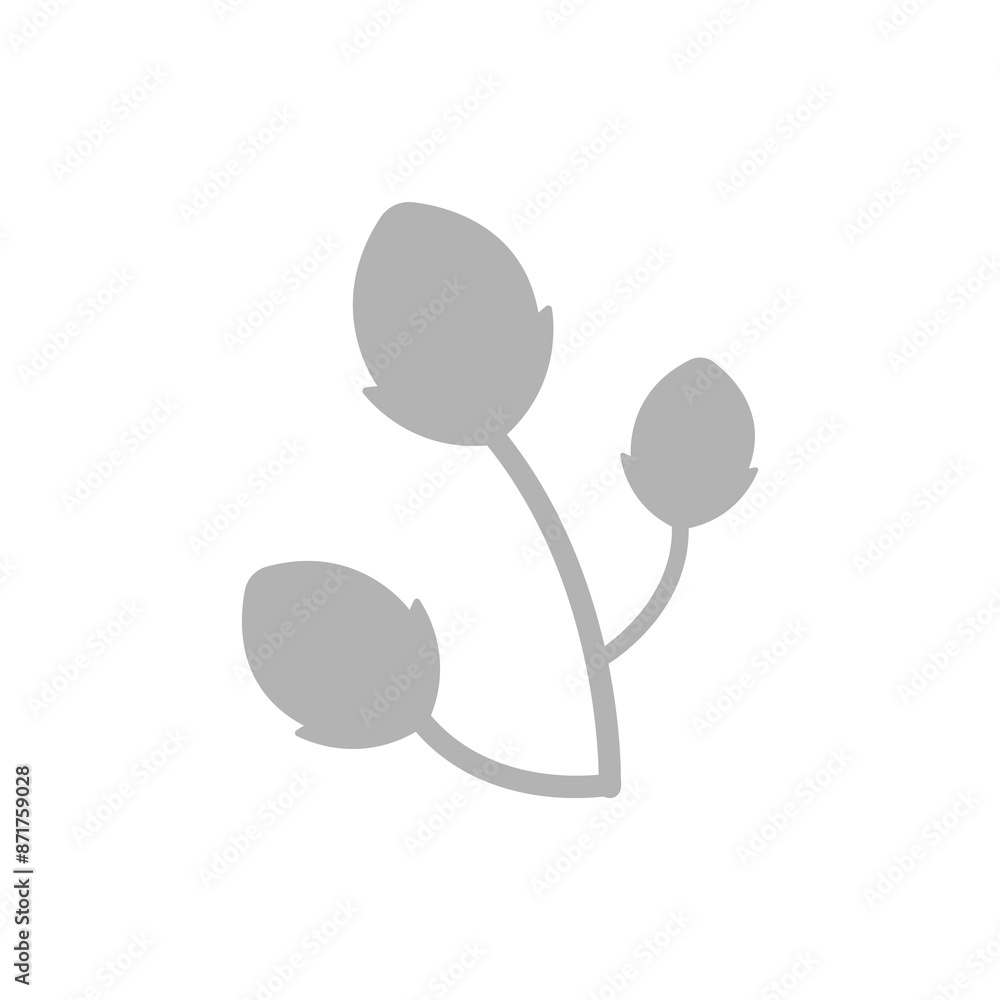 Fototapeta premium cherry blossom icon on a white background, vector illustration