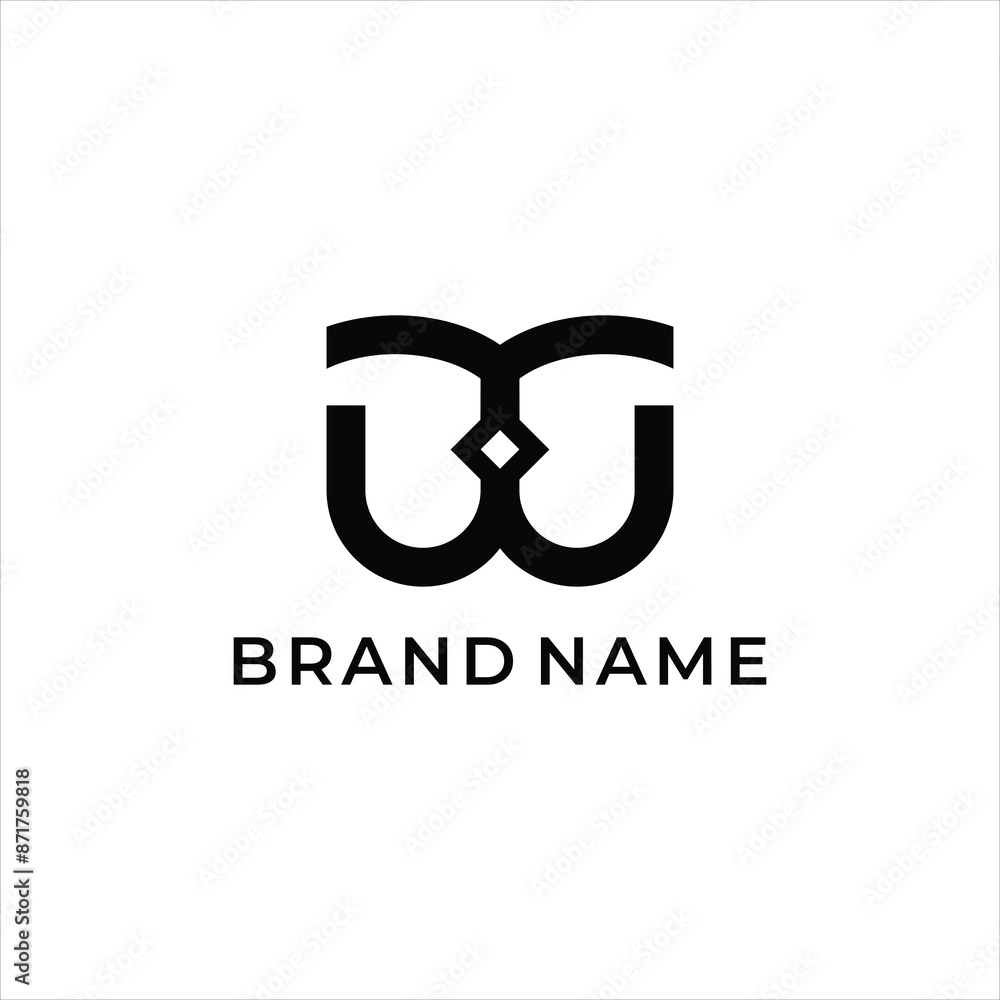 Creative modern elegant trendy unique artistic black color WT TW T W initial based letter icon logo. Creative modern elegant trendy unique artistic black color WT TW T W initial based letter icon logo.