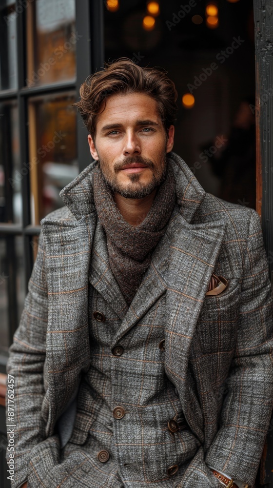 stylish man in an autumn outfit stylish man in an autumn outfit