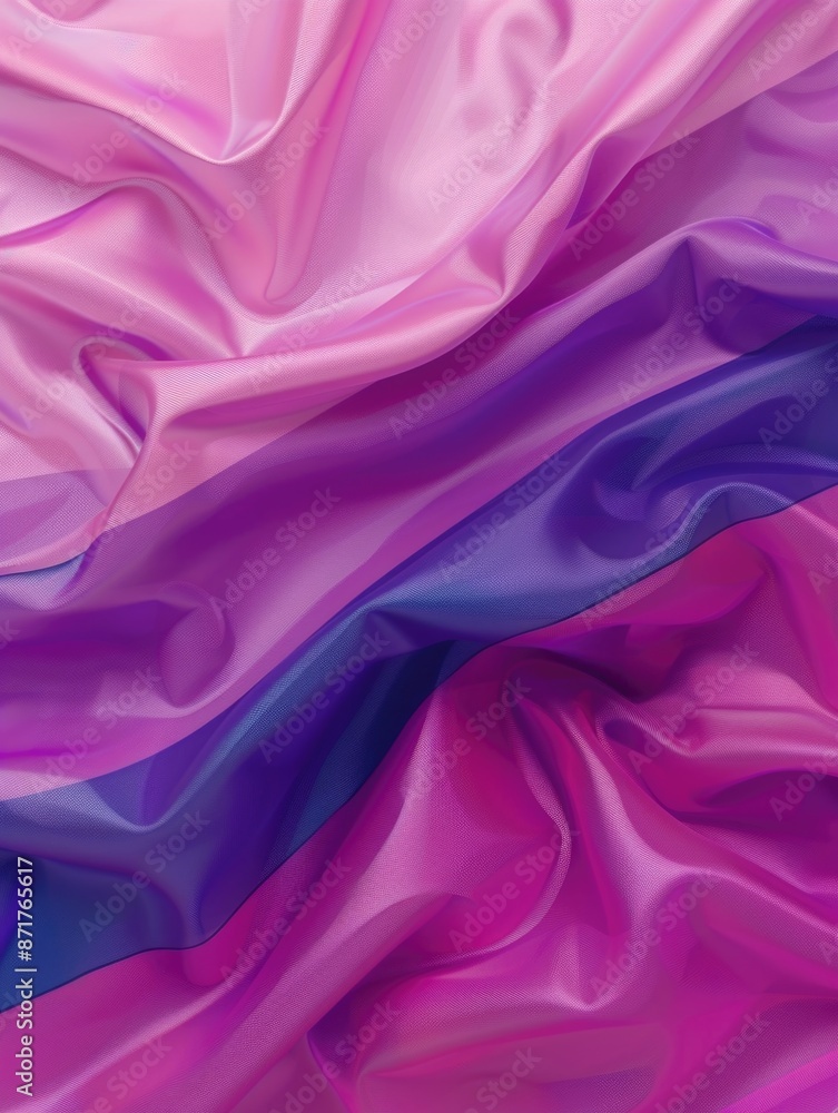 Fototapeta premium Pink and Purple Fabric Close Up