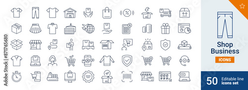 Shop icons Pixel perfect. Web, money, commerce, ...	
