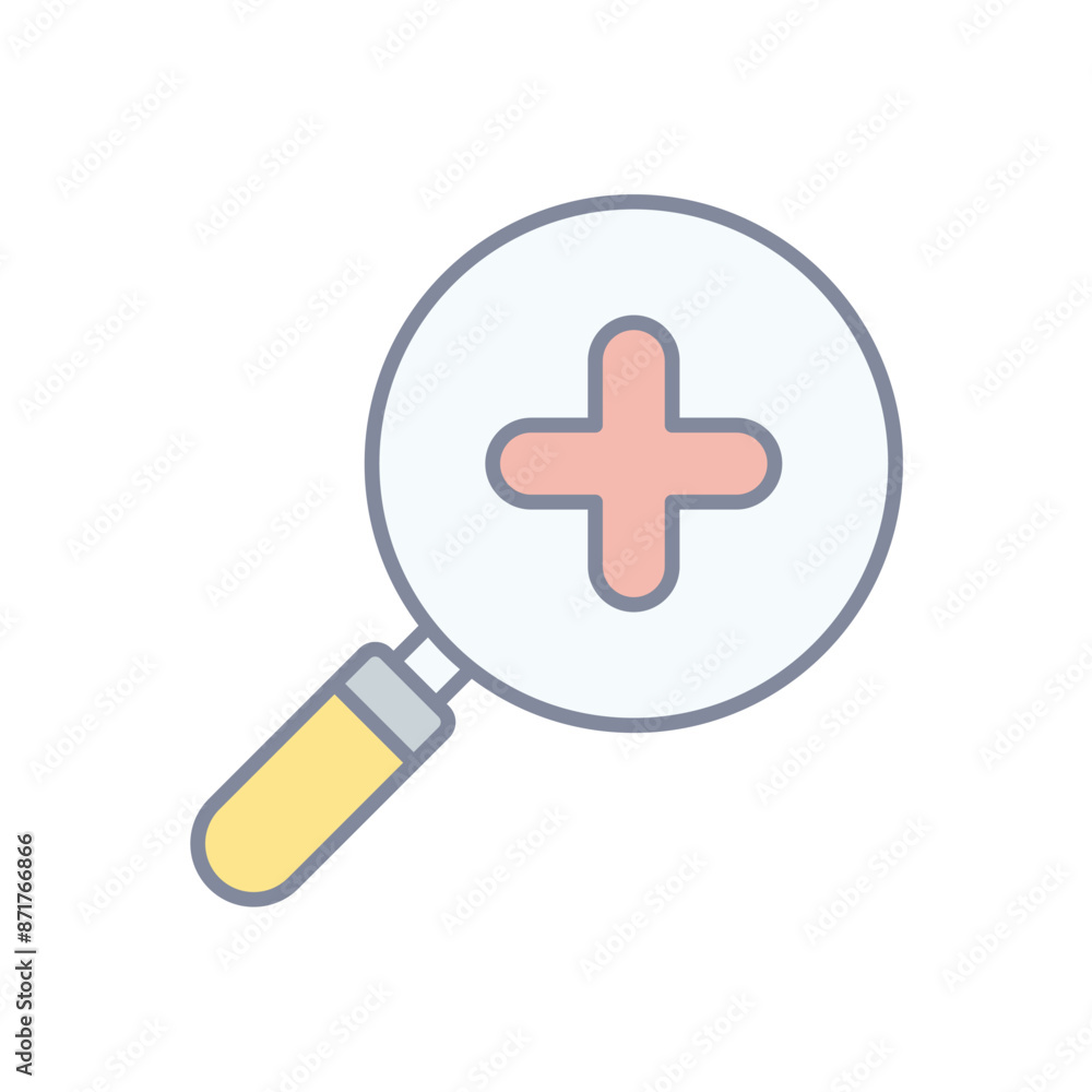 Obraz premium Zoom In vector icon