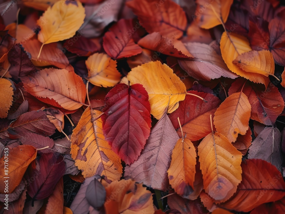 Laying leaves on ground Laying leaves on ground