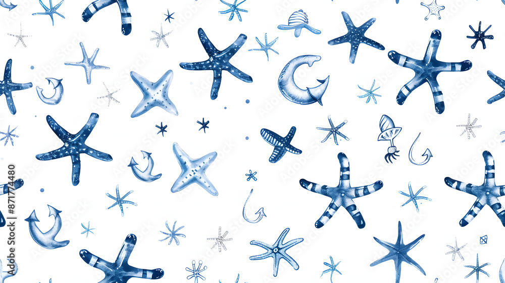 Fototapeta premium sea ​​life pattern