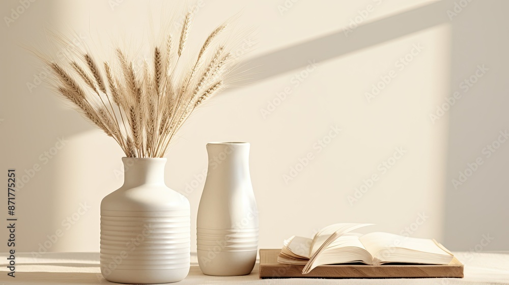 custom made wallpaper toronto digitalA pair of white ceramic vases