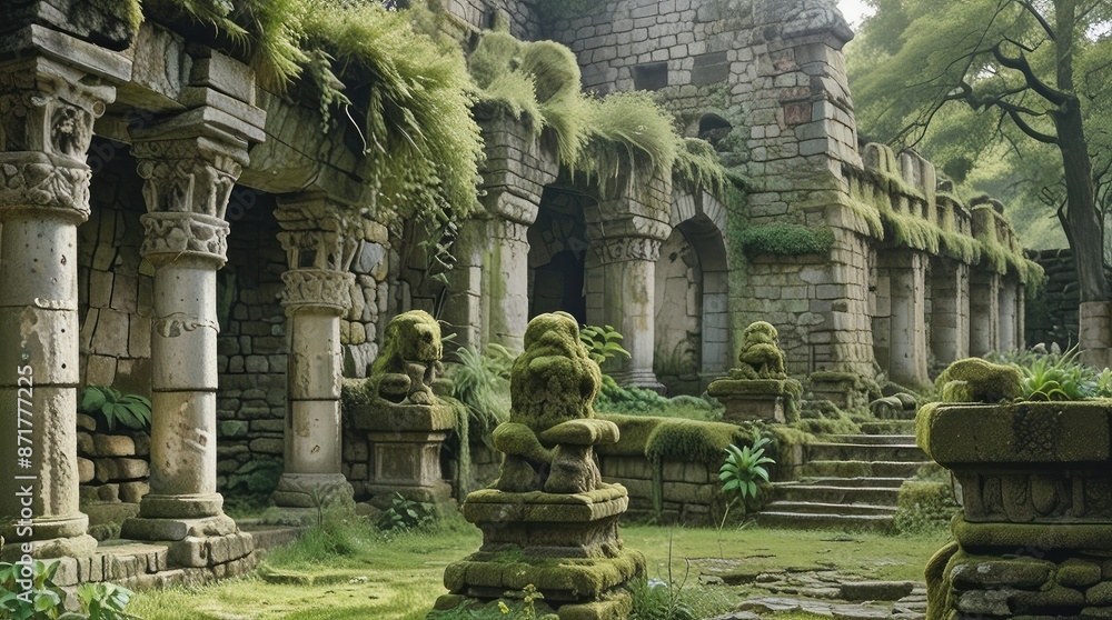 Obraz premium archaeological site temple country