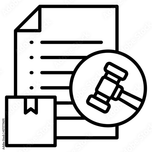Tender  Icon Element For Design