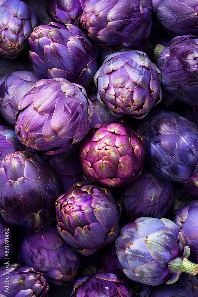 Obraz premium Purple artichoke background