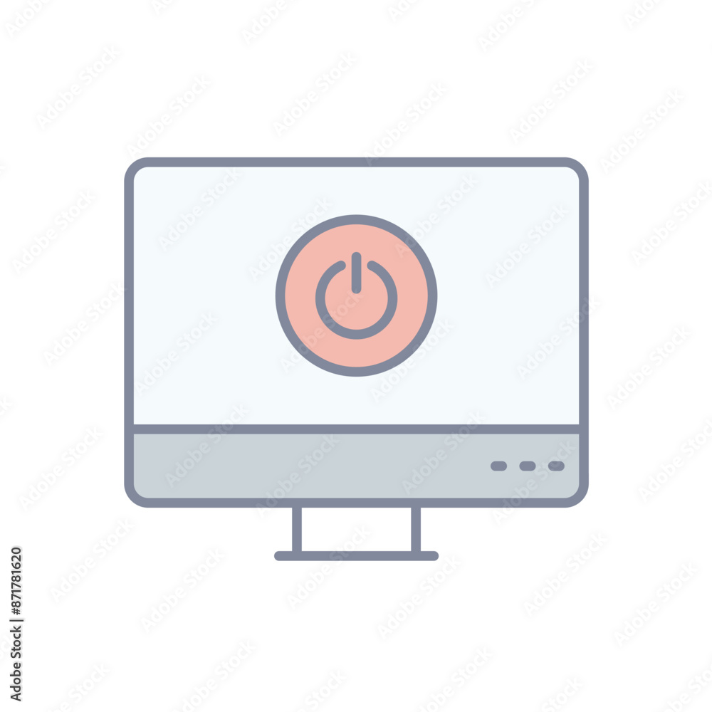 Shutdown vector icon