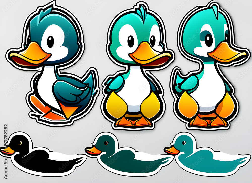 Fototapeta premium duck generative ai