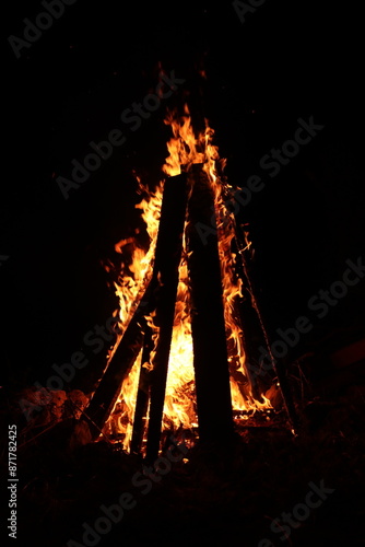 Lag Boomer bonfire on the night of the holiday
 photo