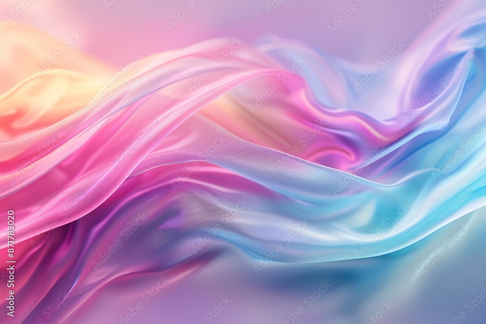 Abstract background with smooth flowing wavy curves close up, focus on fluidity, ethereal, overlay, digital canvas Abstract background with smooth flowing wavy curves close up, focus on fluidity, ethereal, overlay, digital canvas