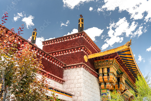 Ancient temples. Sera monastery near Lhasa, Tibet photo