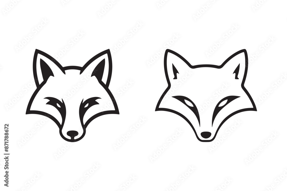 A fox silhouette vector art A fox silhouette vector art