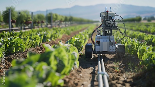 Agricultural Robot Harvesting in a Field