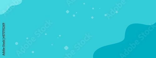 Summer sky comic background with abstract fluid waves vector graphic illustration, travel sea water relax banner for vacation trip design poster, kids children backdrop blue color image