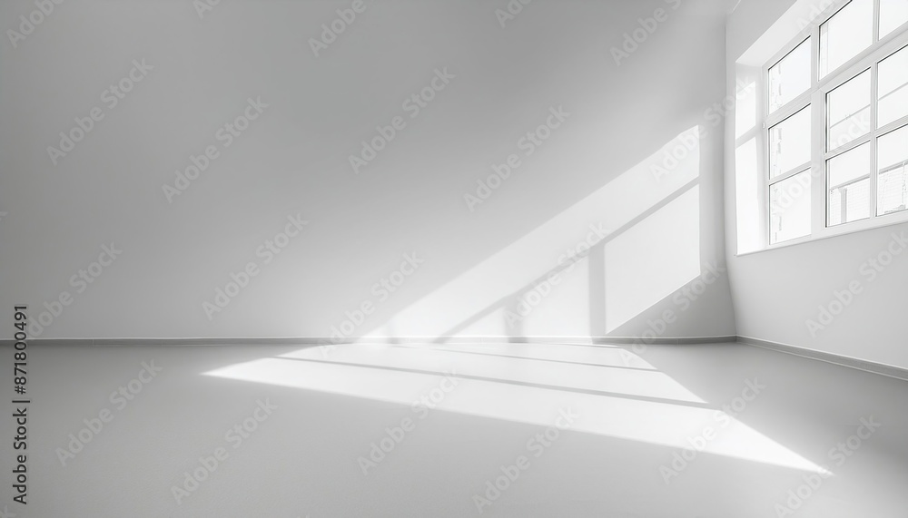 Sunlight Streaming Through Window in Empty Room Sunlight Streaming Through Window in Empty Room